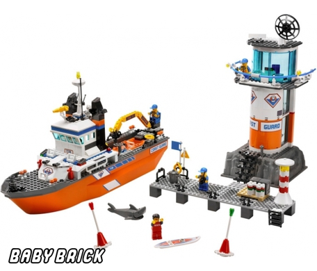 LEGO City 7739 - Патрульный катер береговой охраны и сигнальная башня ...