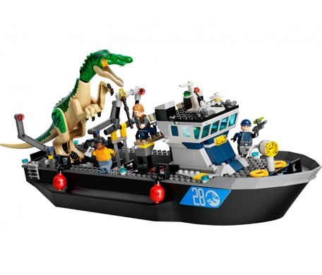 Конструктор LEGO Jurassic World Побег барионикса на катере (LEGO