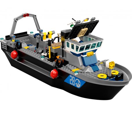 Конструктор LEGO Jurassic World Побег барионикса на катере (LEGO