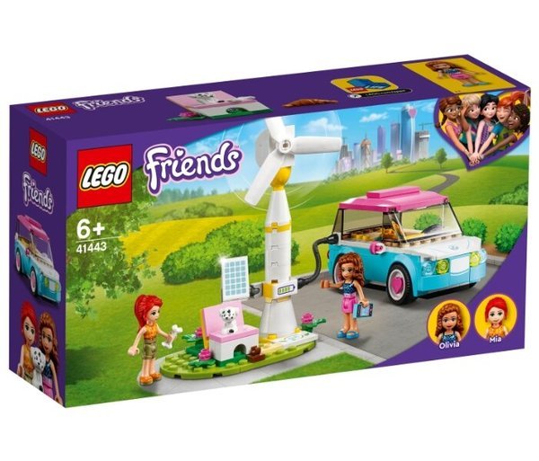 LEGO juego de construcción de coche eléctrico Friends para niños, construcción con ladrillos, serie friends 41443, para regalo, 6 piezas|Bloques| - AliExpress