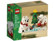 Конструктор LEGO BrickHeadz 40571 Сувенирный набор Зимние белые медведи